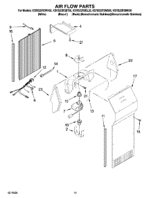 09 - Air Flow Parts parts for Kitchenaid Refrigerator KSRS25RSMK00 from AppliancePartsPros.com