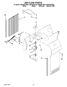 09 - Air Flow Parts parts for Kitchenaid Refrigerator KSRX25FTSS00 from AppliancePartsPros.com