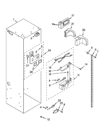 Refrigerator Liner parts for Kitchenaid Refrigerator KSSS48FMX03 from AppliancePartsPros.com