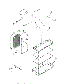 Lower Unit And Tube parts for Kitchenaid Refrigerator KSSS48FMX03 from AppliancePartsPros.com