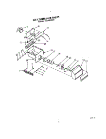 06 - Ice Container parts for Kitchenaid Refrigerator KSSS42DWW01 from AppliancePartsPros.com