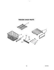 10 - Freezer Shelf parts for Kitchenaid Refrigerator KSSS42DWW01 from AppliancePartsPros.com