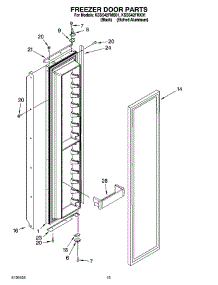 10 - Freezer Door Parts parts for Kitchenaid Refrigerator KSSS42FMX01 from AppliancePartsPros.com