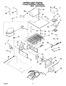 11 - Upper Unit Parts parts for Kitchenaid Refrigerator KSSS42FMX01 from AppliancePartsPros.com