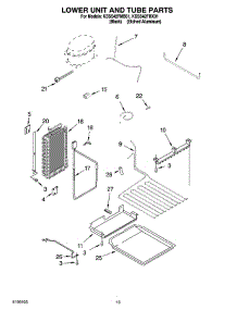 12 - Lower Unit And Tube Parts parts for Kitchenaid Refrigerator KSSS42FMX01 from AppliancePartsPros.com