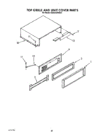 18 - Top Grille And Unit Cover parts for Kitchenaid Refrigerator KSSS42DWW01 from AppliancePartsPros.com
