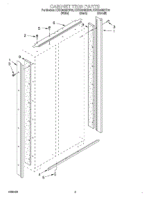02 - Cabinet Trim parts for Kitchenaid Refrigerator KSSS48MHB00 from AppliancePartsPros.com