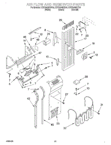 14 - Air Flow And Reservoir parts for Kitchenaid Refrigerator KSSS48MHB00 from AppliancePartsPros.com