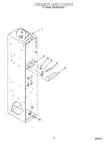 03 - Freezer Liner parts for Kitchenaid Refrigerator KSSS48QDW03 from AppliancePartsPros.com