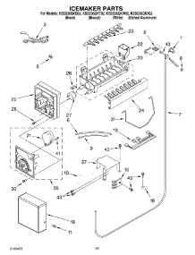 15 - Icemaker Parts parts for Kitchenaid Refrigerator KSSS36QKX02 from AppliancePartsPros.com