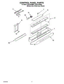 05 - Control Panel Parts parts for Kitchenaid Refrigerator KSSV42FMM01 from AppliancePartsPros.com