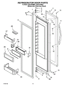 09 - Refrigerator Door Parts parts for Kitchenaid Refrigerator KSSV42FMM01 from AppliancePartsPros.com