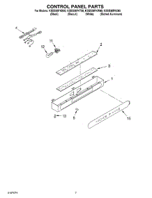 05 - Control Panel parts for Kitchenaid Refrigerator KSSS36FKW00 from AppliancePartsPros.com