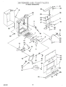 13 - Dispenser Front parts for Kitchenaid Refrigerator KSSS48QDW03 from AppliancePartsPros.com