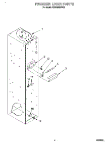 03 - Freezer Liner parts for Kitchenaid Refrigerator KSSS36QDW00 from AppliancePartsPros.com