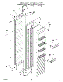 11 - Freezer Door parts for Kitchenaid Refrigerator KSSS42FJW00 from AppliancePartsPros.com