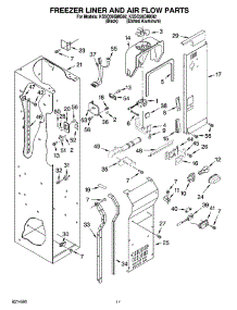 08 - Freezer Liner And Air Flow Parts parts for Kitchenaid Refrigerator KSSO36QMX02 from AppliancePartsPros.com