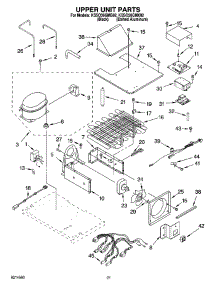 13 - Upper Unit Parts parts for Kitchenaid Refrigerator KSSO36QMX02 from AppliancePartsPros.com
