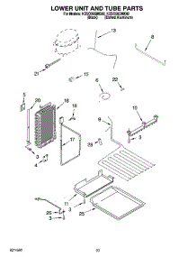 14 - Lower Unit And Tube Parts parts for Kitchenaid Refrigerator KSSO36QMX02 from AppliancePartsPros.com
