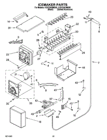 15 - Icemaker Parts parts for Kitchenaid Refrigerator KSSO36QMX02 from AppliancePartsPros.com