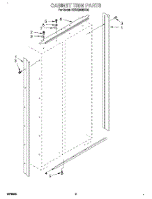 02 - Cabinet Trim parts for Kitchenaid Refrigerator KSSS36QDX00 from AppliancePartsPros.com