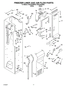08 - Freezer Liner And Air Flow Parts parts for Kitchenaid Refrigerator KSSO36QMW00 from AppliancePartsPros.com