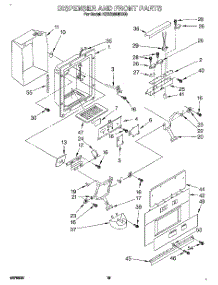 13 - Dispenser And Front parts for Kitchenaid Refrigerator KSSS36QDX00 from AppliancePartsPros.com