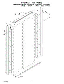02 - Cabinet Trim parts for Kitchenaid Refrigerator KSSS42QKB01 from AppliancePartsPros.com