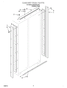 02 - Cabinet Trim parts for Kitchenaid Refrigerator KSSS48QJX00 from AppliancePartsPros.com