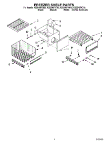 03 - Freezer Shelf Parts parts for Kitchenaid Refrigerator KSSS48FKW02 from AppliancePartsPros.com