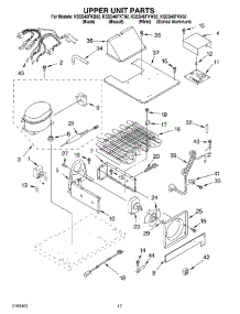 11 - Upper Unit Parts parts for Kitchenaid Refrigerator KSSS48FKW02 from AppliancePartsPros.com