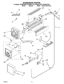 13 - Icemaker Parts parts for Kitchenaid Refrigerator KSSS48FKW02 from AppliancePartsPros.com