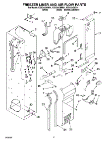 08 - Freezer Liner And Air Flow Parts parts for Kitchenaid Refrigerator KSSO42QMW01 from AppliancePartsPros.com