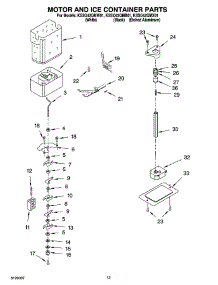 09 - Motor And Ice Container Parts parts for Kitchenaid Refrigerator KSSO42QMW01 from AppliancePartsPros.com