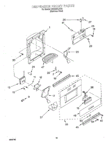13 - Dispenser Front parts for Kitchenaid Refrigerator KSSS48QJX00 from AppliancePartsPros.com