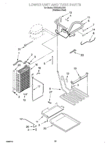 15 - Lower Unit And Tube parts for Kitchenaid Refrigerator KSSS48QJX00 from AppliancePartsPros.com