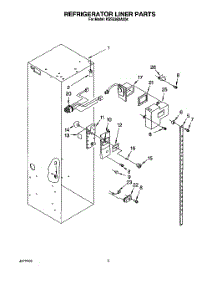 04 - Refrigerator Liner parts for Kitchenaid Refrigerator KSSS36DAX04 from AppliancePartsPros.com