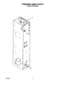 05 - Freezer Liner parts for Kitchenaid Refrigerator KSSS36DAX04 from AppliancePartsPros.com