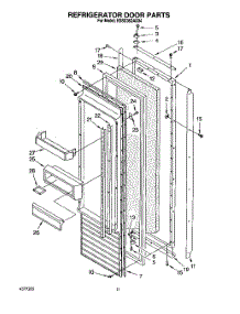 08 - Refrigerator Door parts for Kitchenaid Refrigerator KSSS36DAX04 from AppliancePartsPros.com