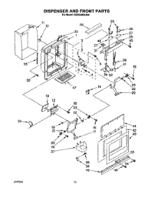 10 - Dispenser And Front parts for Kitchenaid Refrigerator KSSS36DAX04 from AppliancePartsPros.com