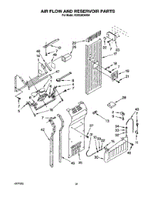 13 - Air Flow And Reservoir parts for Kitchenaid Refrigerator KSSS36DAX04 from AppliancePartsPros.com