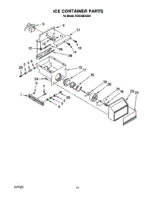 15 - Ice Container parts for Kitchenaid Refrigerator KSSS36DAX04 from AppliancePartsPros.com