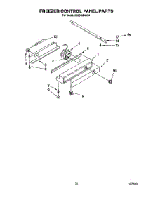 16 - Freezer Control Panel parts for Kitchenaid Refrigerator KSSS36DAX04 from AppliancePartsPros.com