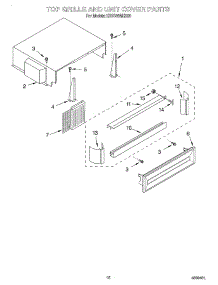 09 - Top Grill And Unit Cover parts for Kitchenaid Refrigerator KSSS36MHX00 from AppliancePartsPros.com