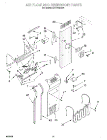 14 - Air Flow And Reservoir parts for Kitchenaid Refrigerator KSSS36MHX00 from AppliancePartsPros.com