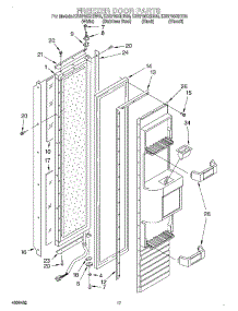 12 - Freezer Door parts for Kitchenaid Refrigerator KSSP36QHB00 from AppliancePartsPros.com