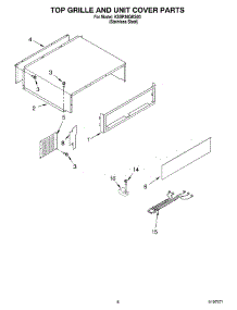 06 - Top Grille And Unit Cover parts for Kitchenaid Refrigerator KSSP36QKS00 from AppliancePartsPros.com