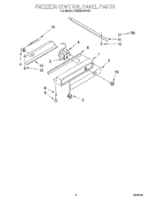06 - Freezer Control Panel parts for Kitchenaid Refrigerator KSSS36QDX03 from AppliancePartsPros.com