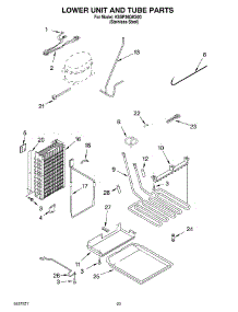 14 - Lower Unit And Tube parts for Kitchenaid Refrigerator KSSP36QKS00 from AppliancePartsPros.com