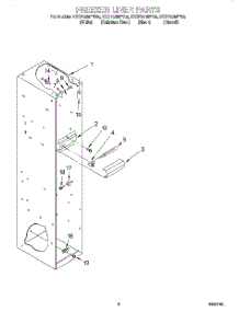 03 - Freezer Liner parts for Kitchenaid Refrigerator KSSP36MFB05 from AppliancePartsPros.com